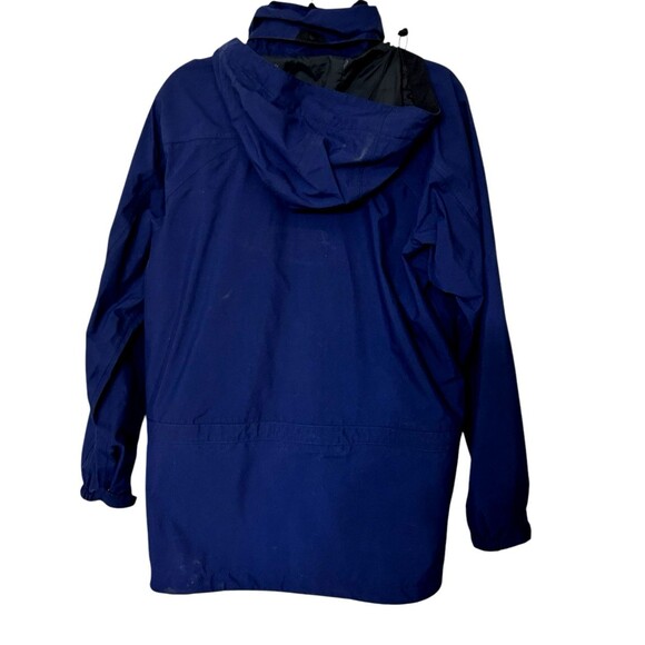 Patagonia Mens Goretex Nylon Blue Waterproof Hooded Rain Ski Full Zip Jacket  M - Picture 4 of 16